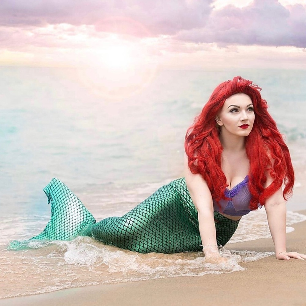 Green Mermaid Swim Fin Tail Adult